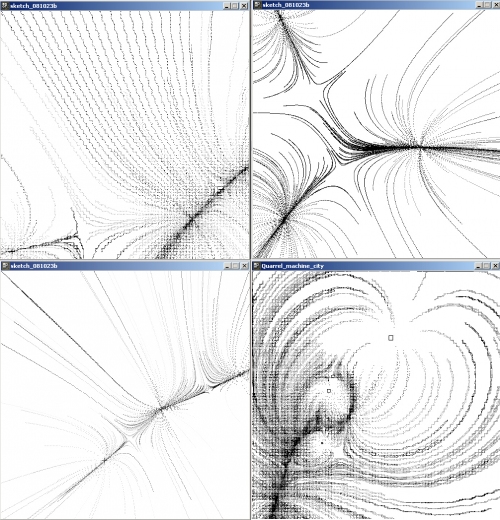 Several machine trajectory - studies