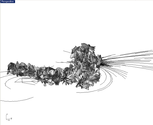 highly chaotic around cores